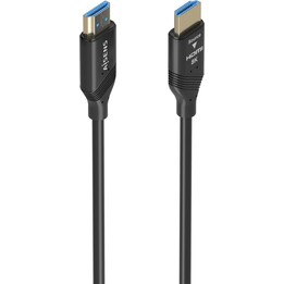Cable Aisens HDMI V2.1 AOC Ultra Alta Velocidad / HEC 8K@60Hz 4K@120Hz 4:4:4 48Gbps, A/M-A/M, Negro, 20M