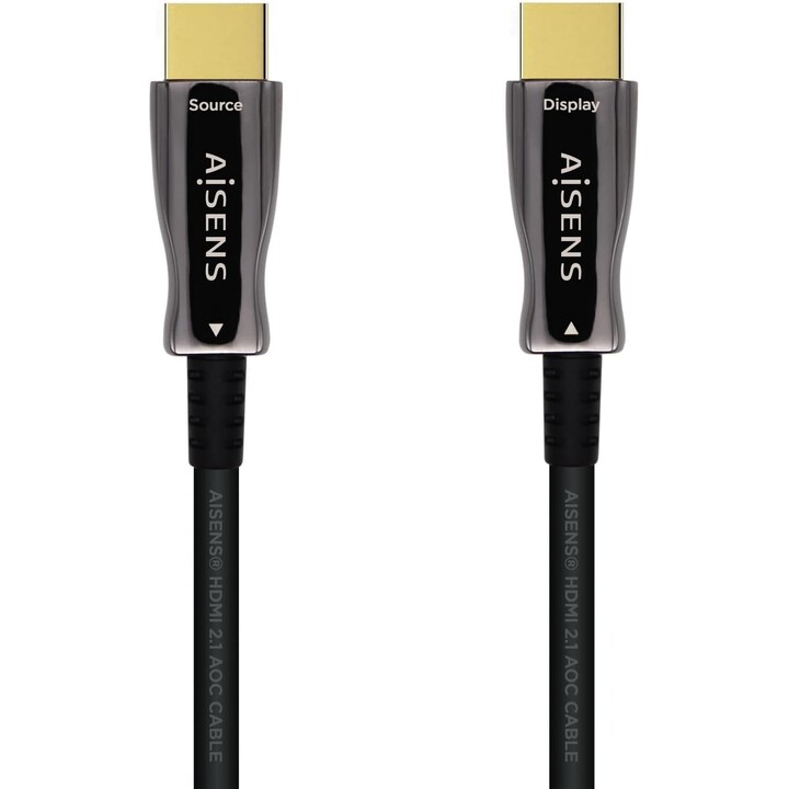 Aisens HDMI Type-A Standard Standard maschio a maschio v2.1 cavo ad alta velocità AOC 20m nero