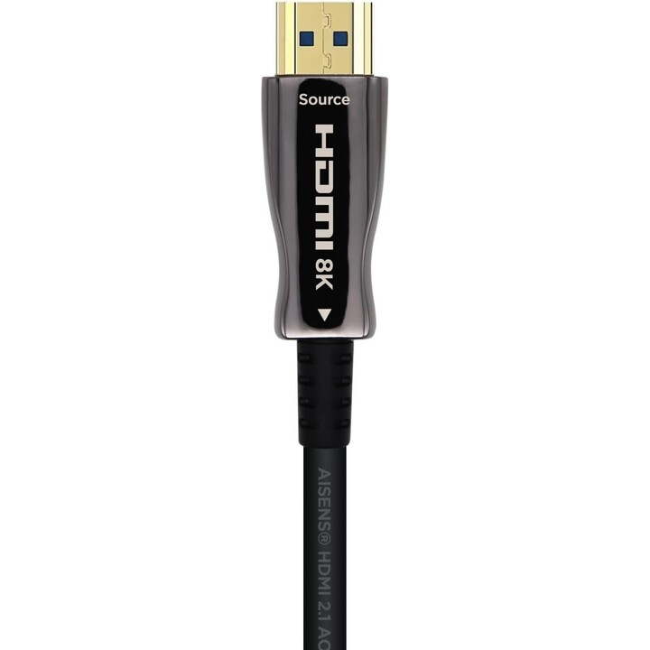 Aisen HDMI type-A mâle standard à mâle v2.1 AOC Ultra High Speed ​​Cable 20m noir