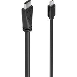 AISENS Mini DP para HDMI Cabo 4K@60Hz, mini dp/m-hdmi/m, preto, 5,0m