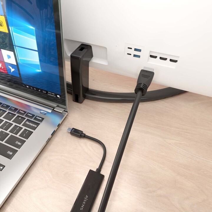 Aisens Mini DP a HDMI Converter Cable 4K@60Hz, Mini DP/M-HDMI/M, negro, 5.0m