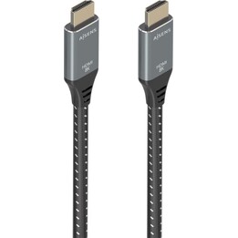 Aisens HDMI V2.1 Ultra High Speed ​​/ HEC 8K @ 60Hz 48 Gops Câble, A / M-A / M, gris / noir, 7,0 m