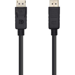 Aisens DisplayPort v1.2 4K@60Hz Kabel, DP/M-DP/M, Schwarz, 10 Meter