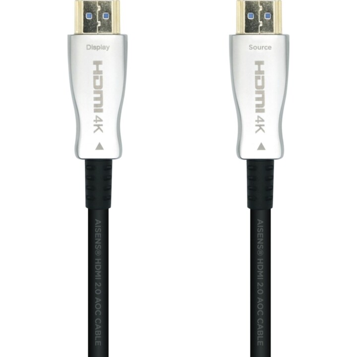 Aisens HDMI Type-A Standard Standard maschio a maschio v2.0 AOC Cavo ad alta velocità 15m nero