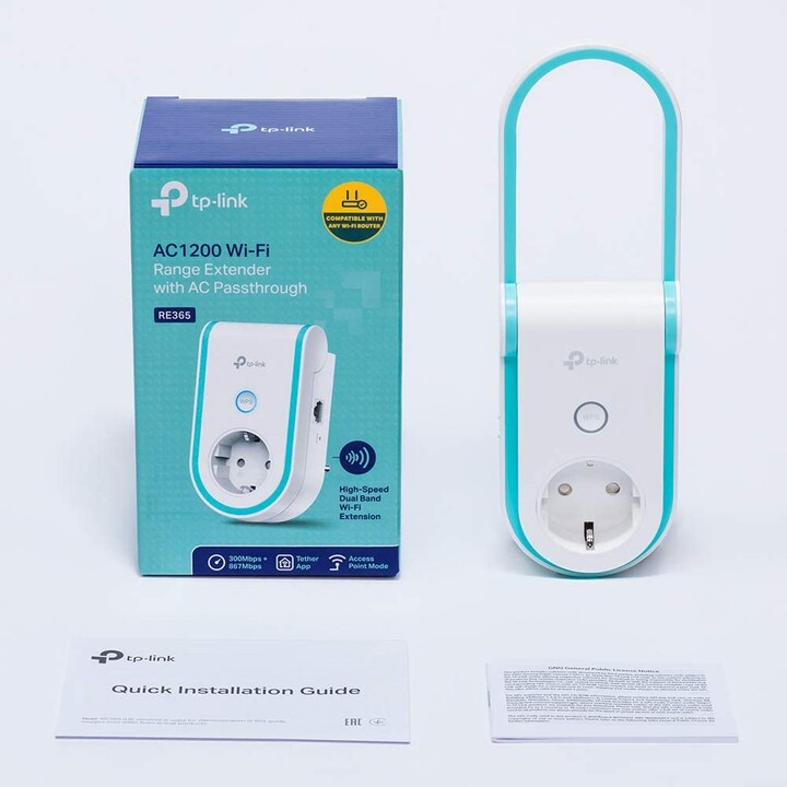 Repetidor Wifi Extender TpD-Link Re365 Ac1200 Rj45 Passthrought