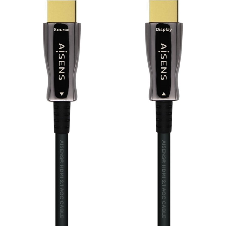 Câble hdmi aisens v2.1 AOC Ultra à haute vitesse UHS Fiber Optic 8K @ 60Hz 4K @ 120Hz 4: 4: 4 48GBps, A / M-A / M, noir, 10m