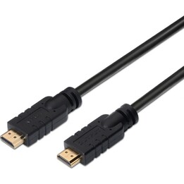 Cable Aisens HDMI Alta Velocidad / HEC con Repetidor, A Macho-A Macho, Negro, 15 Metros