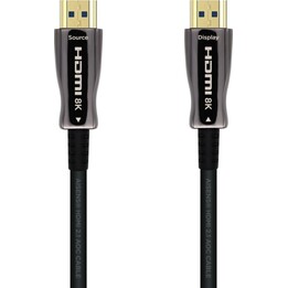 AISENS HDMI Cable tipo A macho estándar a 2x HDMI V2 1 AOC Ultra alta velocidad 30m, negro