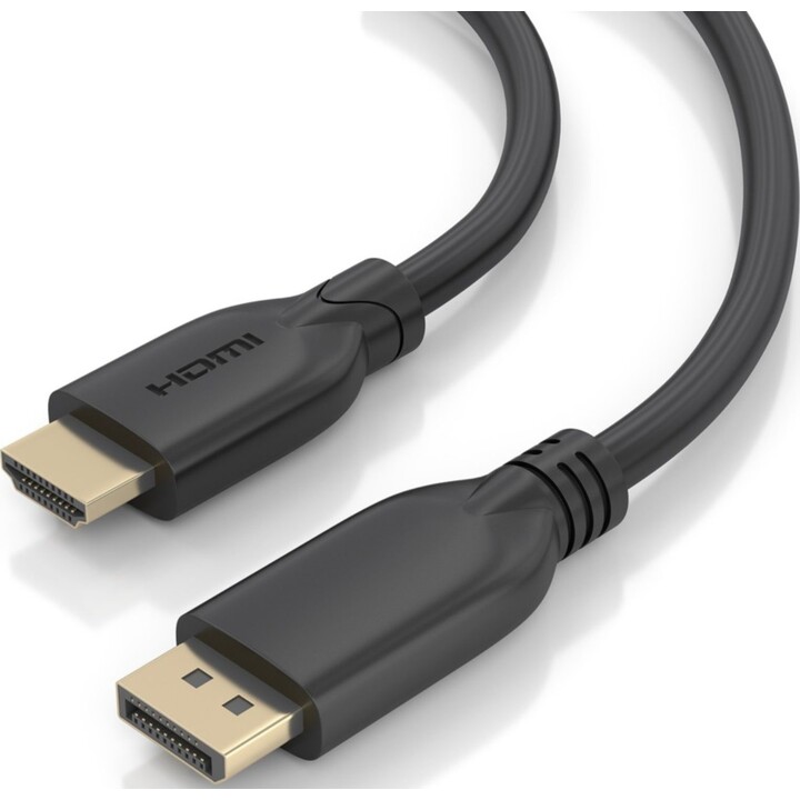 Aisens DisplayPort à HDMI Converter Cable 4K @ 60Hz, DP / M-HDMI / M, noir, 7,0 m