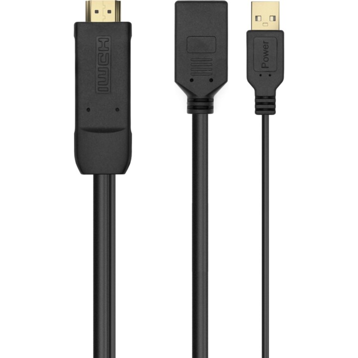 Cable Aisens Conversor Activo HDMI 2.0 + USB Alim. a Displayport V1.2, HDMI/M-USB/M-DP/H, Negro, 10 CM