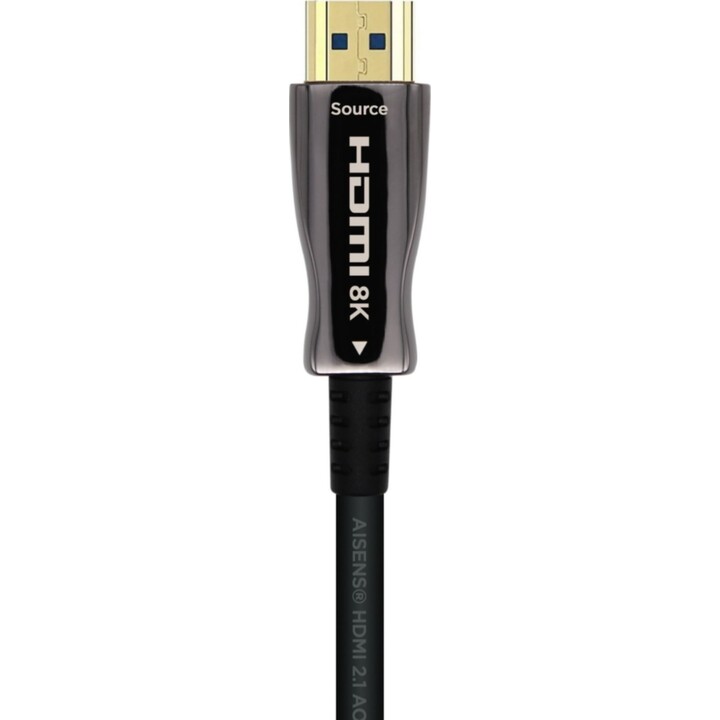 Aisen HDMI V2.1 Ultra High Speed ​​/ HEC Cable AOC Aisens A153-0520, 8K à 60 Hz, 4K à 120 Hz, 4: 4, noir, 40 m