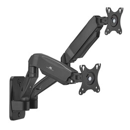 Maclean MC-988 supporto da parete per 2 monitor, 17-32", 9 kg, nero