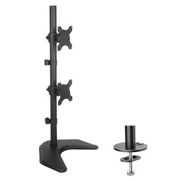 BRAÇO DE MESA DUPLO AUTÔNOMO LED/LCD 13-27 POLEGADAS PION