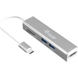 Equipaggiare USB-C 5 in 1 adattatore multifunzionale, HDMI, USB 3.2 Gen 1, TF/Micro SD