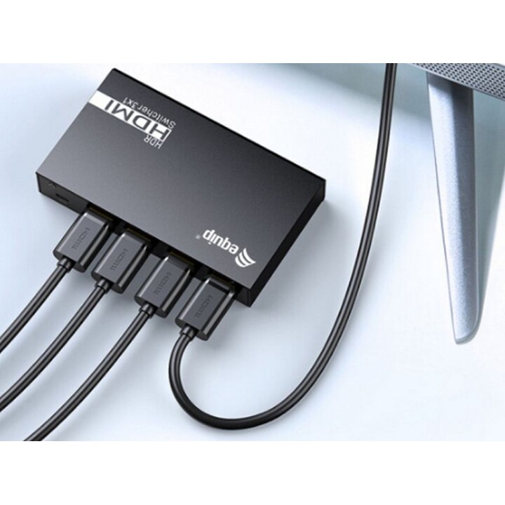 HDMI 2.0 Switch, 3x1, Equip
