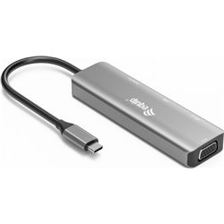 133485 USB-C para HDMI/DisplayPort/VGA/USB Adapter, Equip