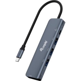 Equip 133487 adattatore USB-C 5 in 1, HDMI, USB 3.2 Gen1, 100W, nero