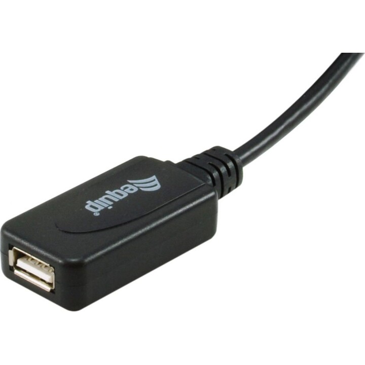 Cable de extensión activo USB 2.0 tipo A macho a hembra, 15 m, Equip