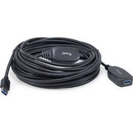 USB 3.0 Active Extension Cable, 10 m, 5 Gbit / s, schwarz, ausrüsten