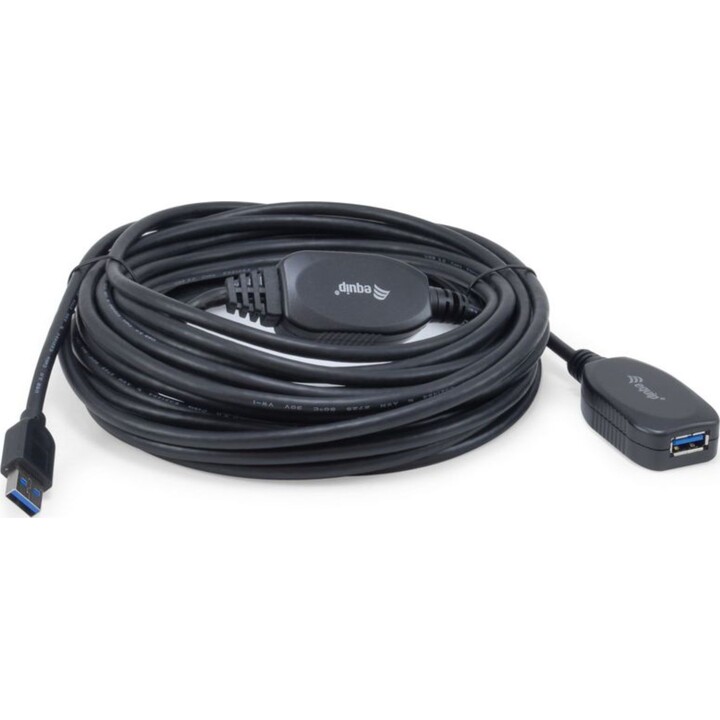 USB 3.0 Active Extension Cable, 10 m, 5 Gbit / s, schwarz, ausrüsten