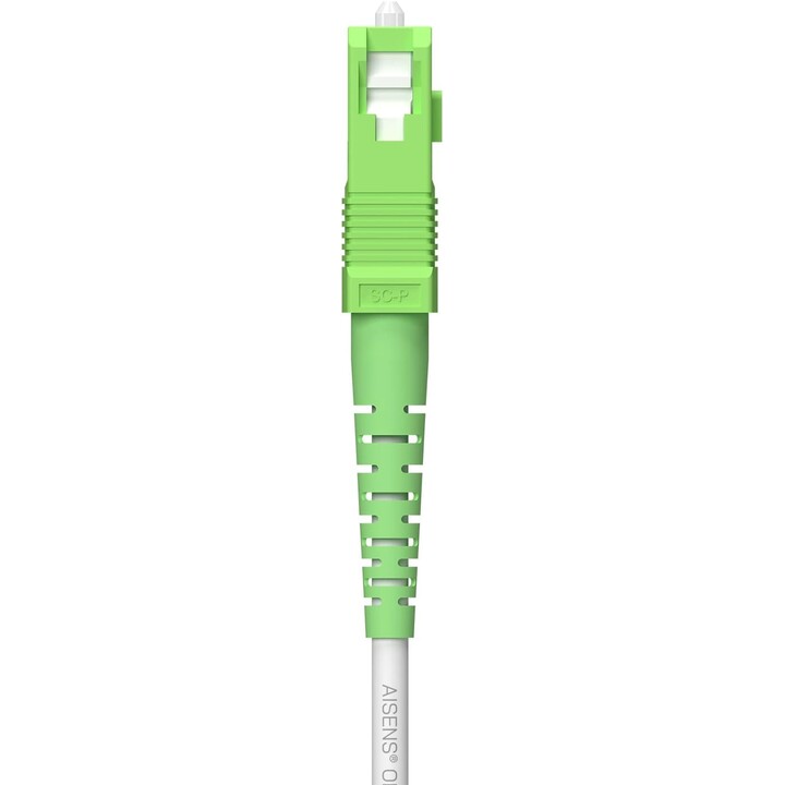 Aisen G657A2 3.0 9/125 SMF Simplex CPR DCA LSZH Câble de patch à fibre optique, SC / APC-SC / APC, blanc, 250m
