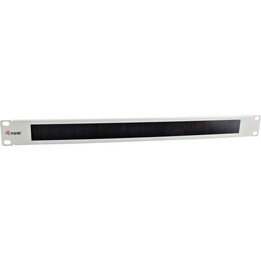 Entrada de Cabo EQUIP 19" 1U com Inserção de Escova Cinzenta