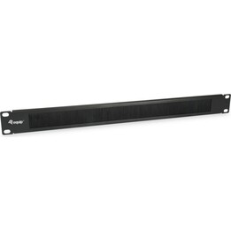 Entrada de Cable EQUIP de 19" 1U con Inserto de Cepillo Negro