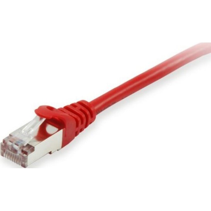 Cable de Conexión EQUIP Cat6 S/FTP 2xRJ45 de 25m, Rojo, LSZH, Bolsa de Plástico