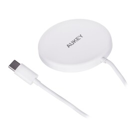 AUEKY Aircore Magnetic LC-A1 Kabelloses magnetisches Ladegerät QI USB-C 15W Weiß