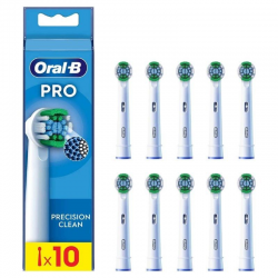 Tête de brosse de rechange Braun pour Braun Oral-B Pro Precision Clean/Pack de 10 unités