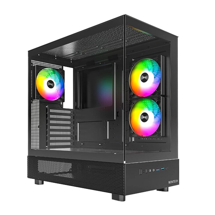 Caja para PC Montech XR Midi-Tower negra
