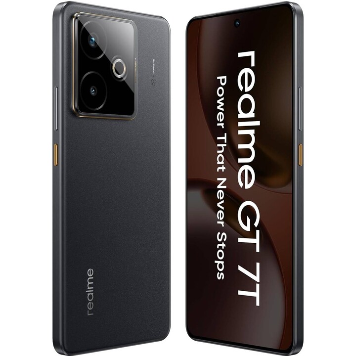 Realme GT 7T 5G, 12GB 256GB, Dual SIM, MediaTek Dimensidad 8400 Batería máxima 7000 mAh Noir