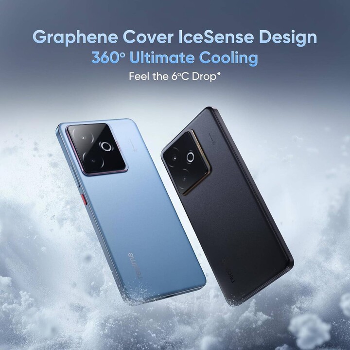 Realme GT 7T 5G, 12GB 256GB, Dual SIM, MediaTek Dimensidad 8400 Batería máxima 7000 mAh Nero