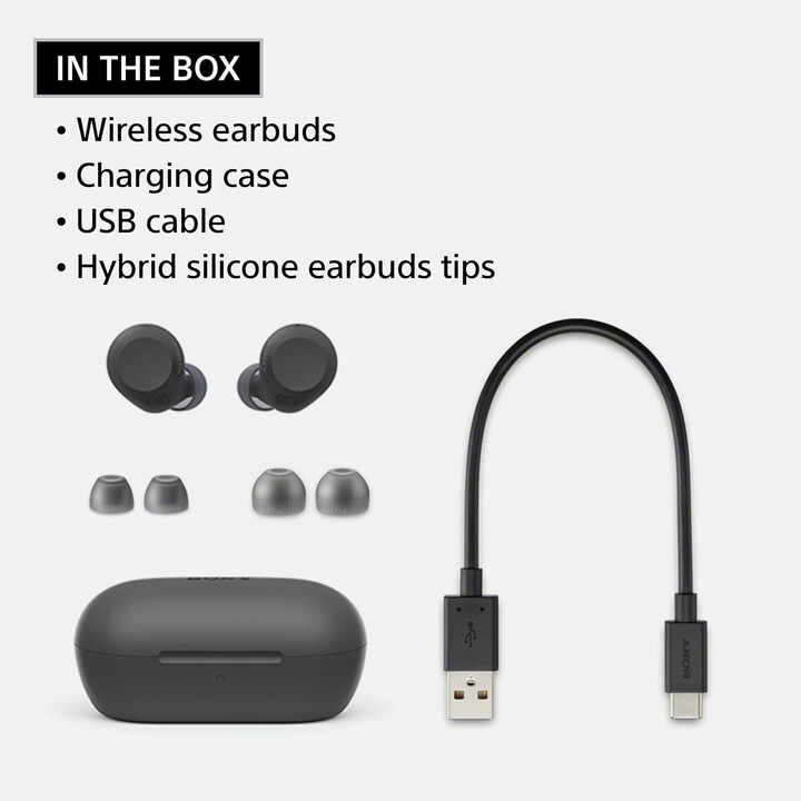 Sony WF-C710N Preto - Auriculares sem fios com cancelamento de ruído