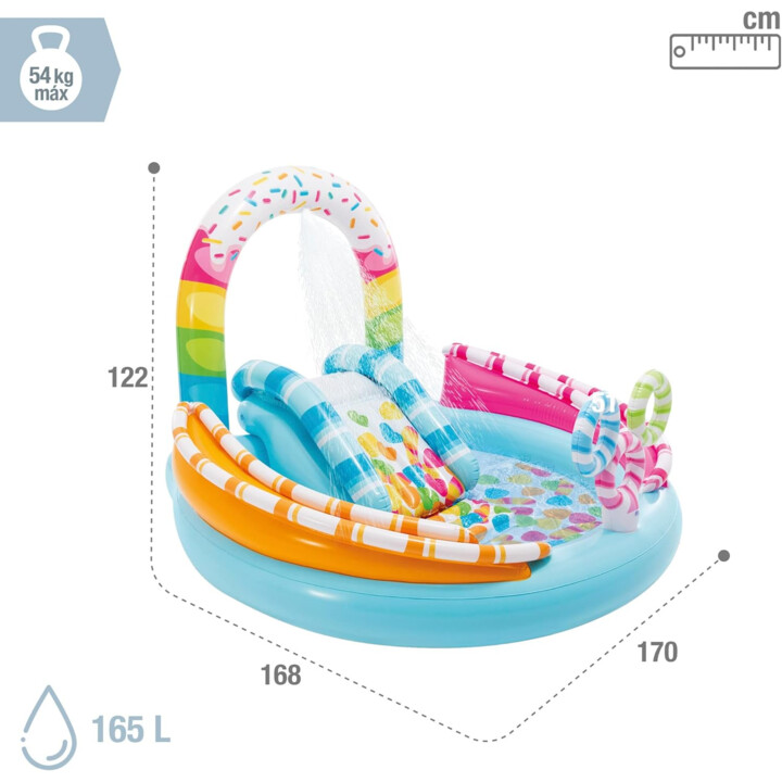 Intex 57144 in aufblasbare Kinderpool, Süßigkeitenspiele mit Folie ab 2 Jahren und up