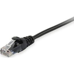 EQUIP Cat6A U/UTP 2xRJ45 Patch Cable 20m Black LSZH Plastic Bag