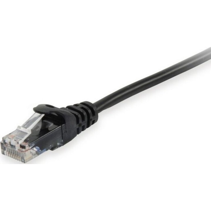 EQUIP Cat6A U/UTP 2xRJ45 Patchkabel 15m Schwarz LSZH Plastiktüte