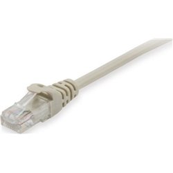 EQUIP Cat6A U/UTP 2xRJ45 Patch Cable 15m Beige LSZH Plastic Bag