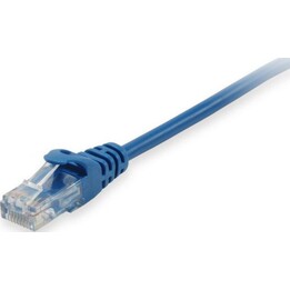 EQUIP Cat6A U/UTP 2xRJ45 Patchkabel 10m Blau LSZH Plastiktüte