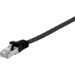 Câble de Raccordement Plat U/FTP Cat.6A EQUIP 607696, 10m, Noir