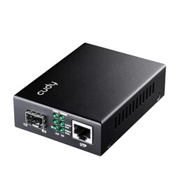 Cudy MC220 conversor de mídia Gigabit Ethernet preto