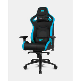 Sedia da gaming Drift DR600BL con seduta imbottita, nera e blu