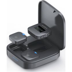 Kit microphone sans fil Plusonic PS-TDS8 USB Type C/Lightning/3,5 mm, attache micro WiFi *ALLTRAVEL*