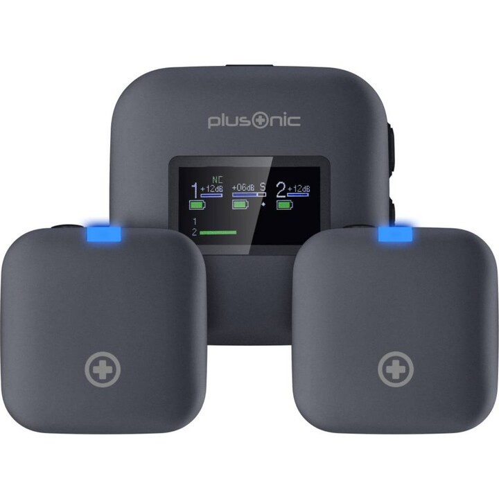 Plusonic Wireless Mikrofone Kit PS-TDS8 USB Type C/Lightning/3,5mm Klinke WiFi-Micro *ALLTRAVEL*