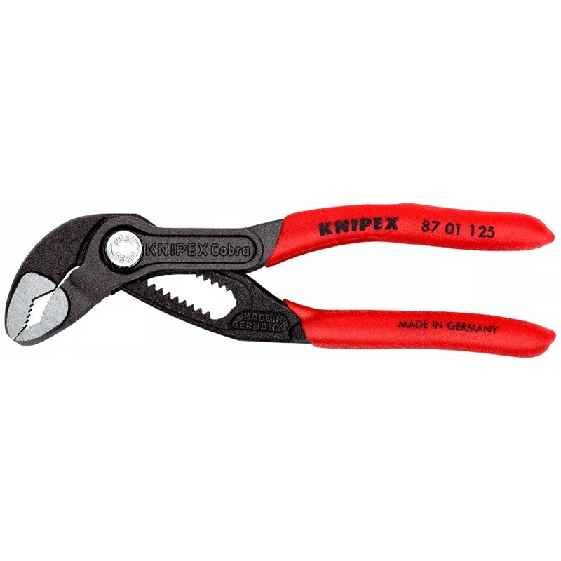 Pinze per pompa per acqua ad alta tecnologia cobra knipex, lunghezza 125 mm, laccatura superficiale, impugnature in plastica riv