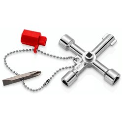 Llave para armario de control Para todos los armarios estándar y sistemas de cierre, Longitud 76 mm