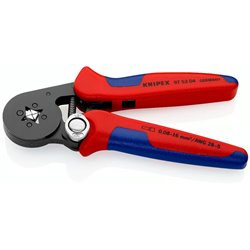 Selbstverstellende Crimping-Zange für Drahtläden mit seitlichem Zugang, Länge 180 mm, Oberflächenlack
