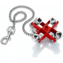 Clé universelle pour toutes les armoires standard et les systèmes d'arrêt, longueur de 96 mm