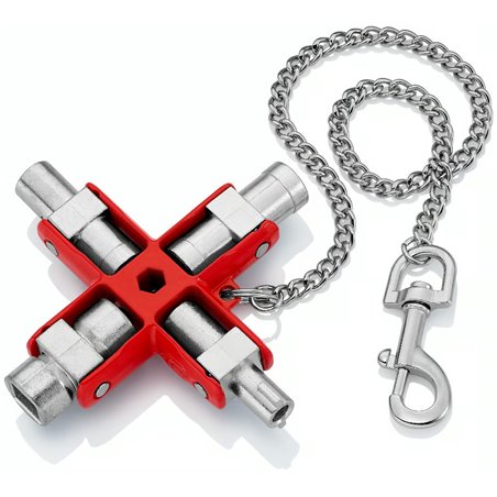 Llave universal para todos los armarios y sistemas de cierre estándar, longitud 96 mm