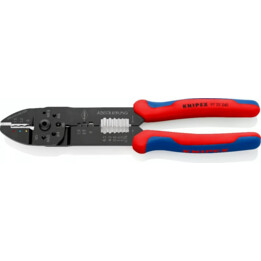 Crimping Pliers, Length 240 mm, Surface lacquered multi-component grips